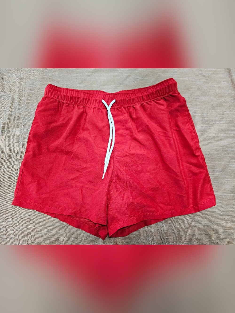 ASOS Red Running / Swim Shorts (S)